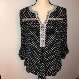 Skies are Blue rayon blouse Size M